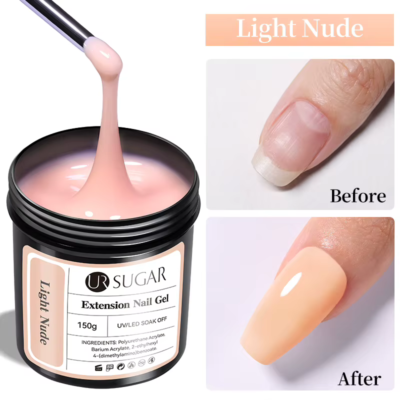 UR SUGAR 150g Extension gelée nue Rose rouge Extension rapide Gel vernis à ongles Extension UV LED m