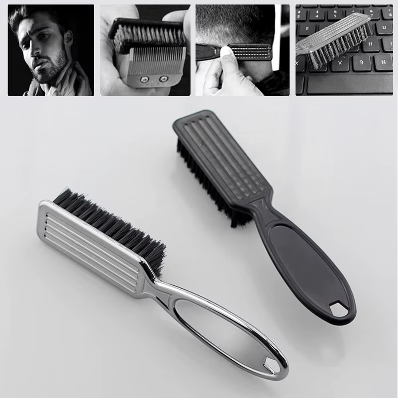 Six couleurs petite barbe style brosse Logo professionnel rasage barbe brosse barbier Vintage huile