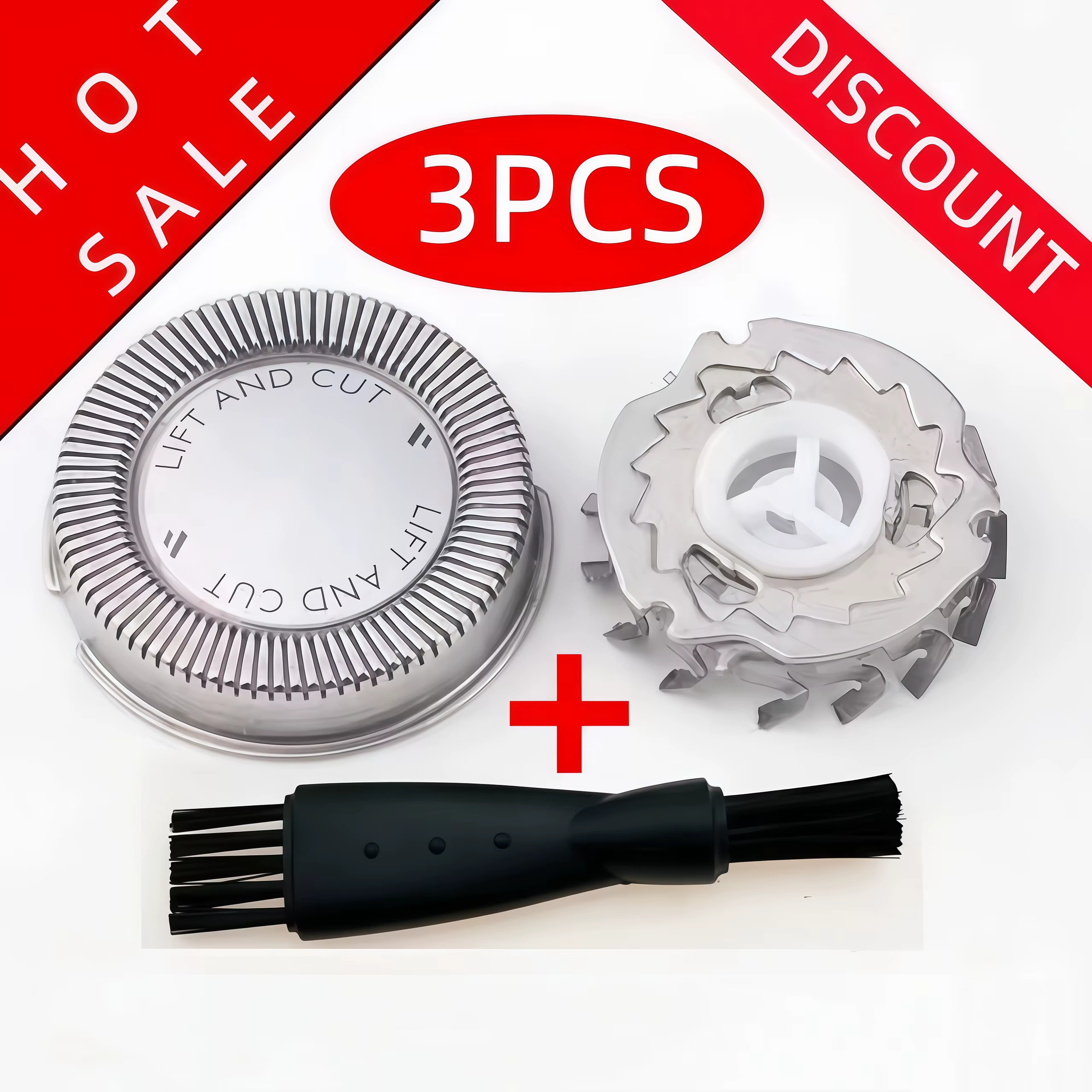 Tête de rasoir électrique de remplacement, 3 pièces, pour Philips Norelco HQ5854/HQ5853/HQ5851/HQ585