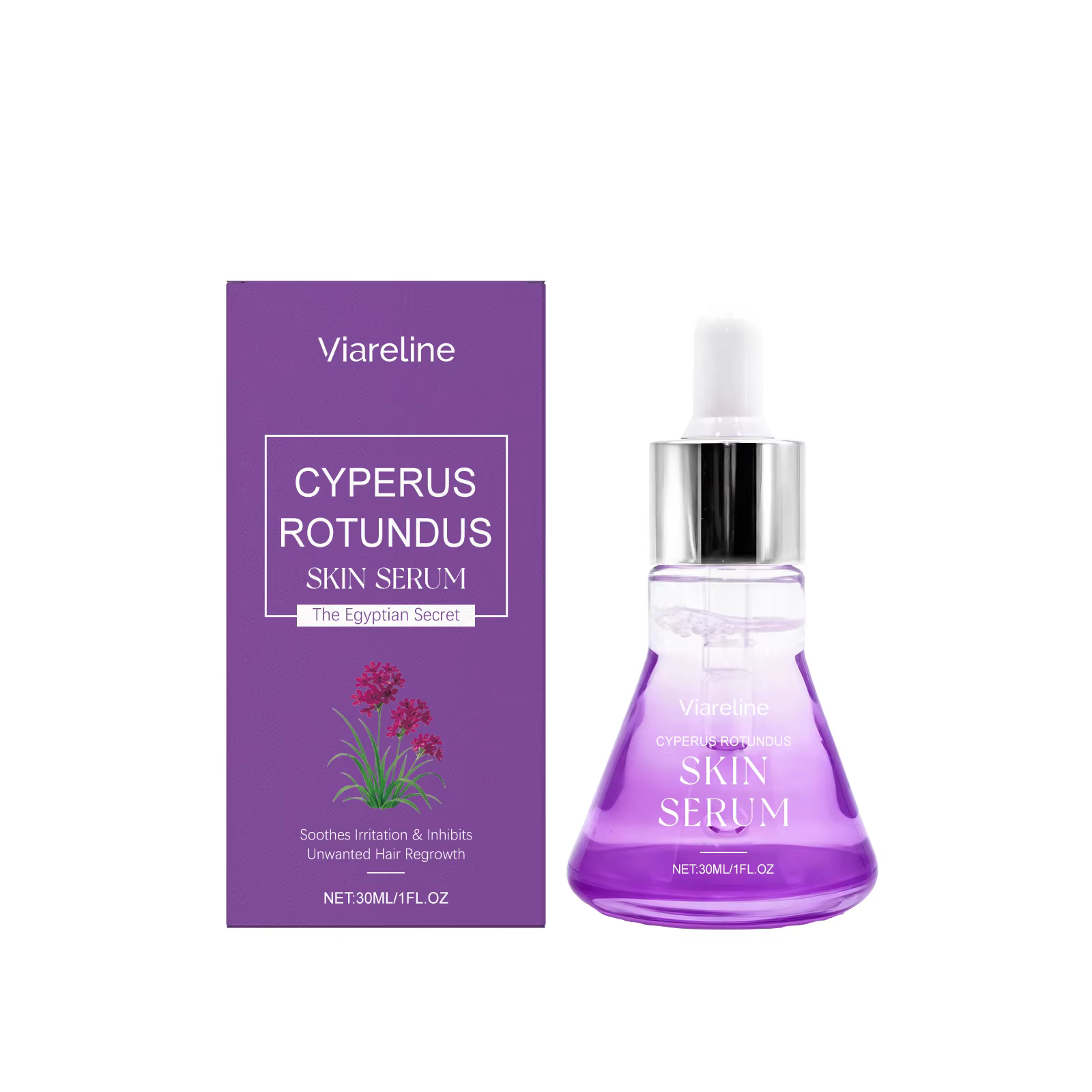 Sérum Post-Épilation Apaisant, Inhibiteur de Repousse des Poils, Éclaircissant le Teint, Sans Irrita