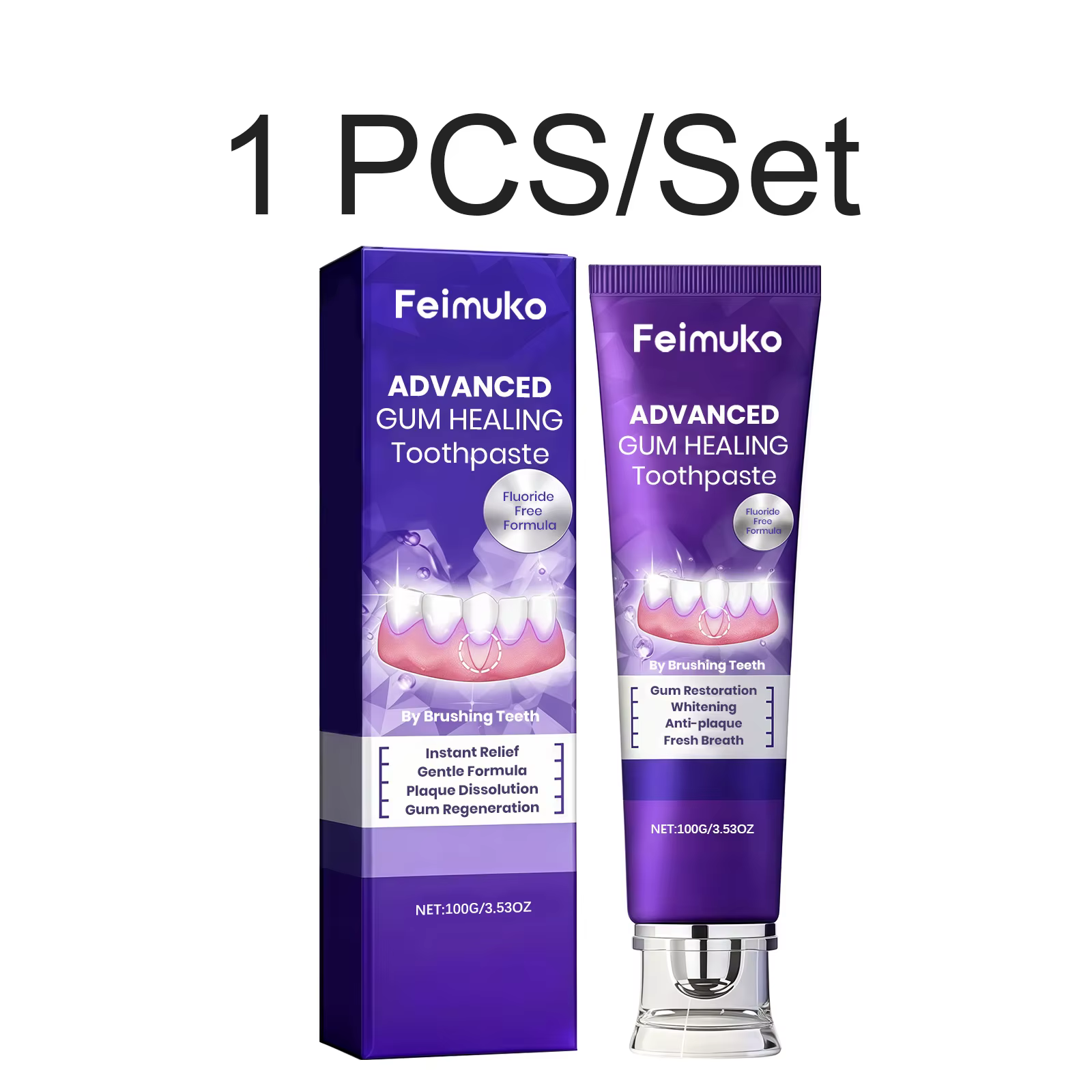 Dentifrice Réparateur Gencives Anti-Caries Améliore la Plaque Protège les Gencives Estompe les Tache
