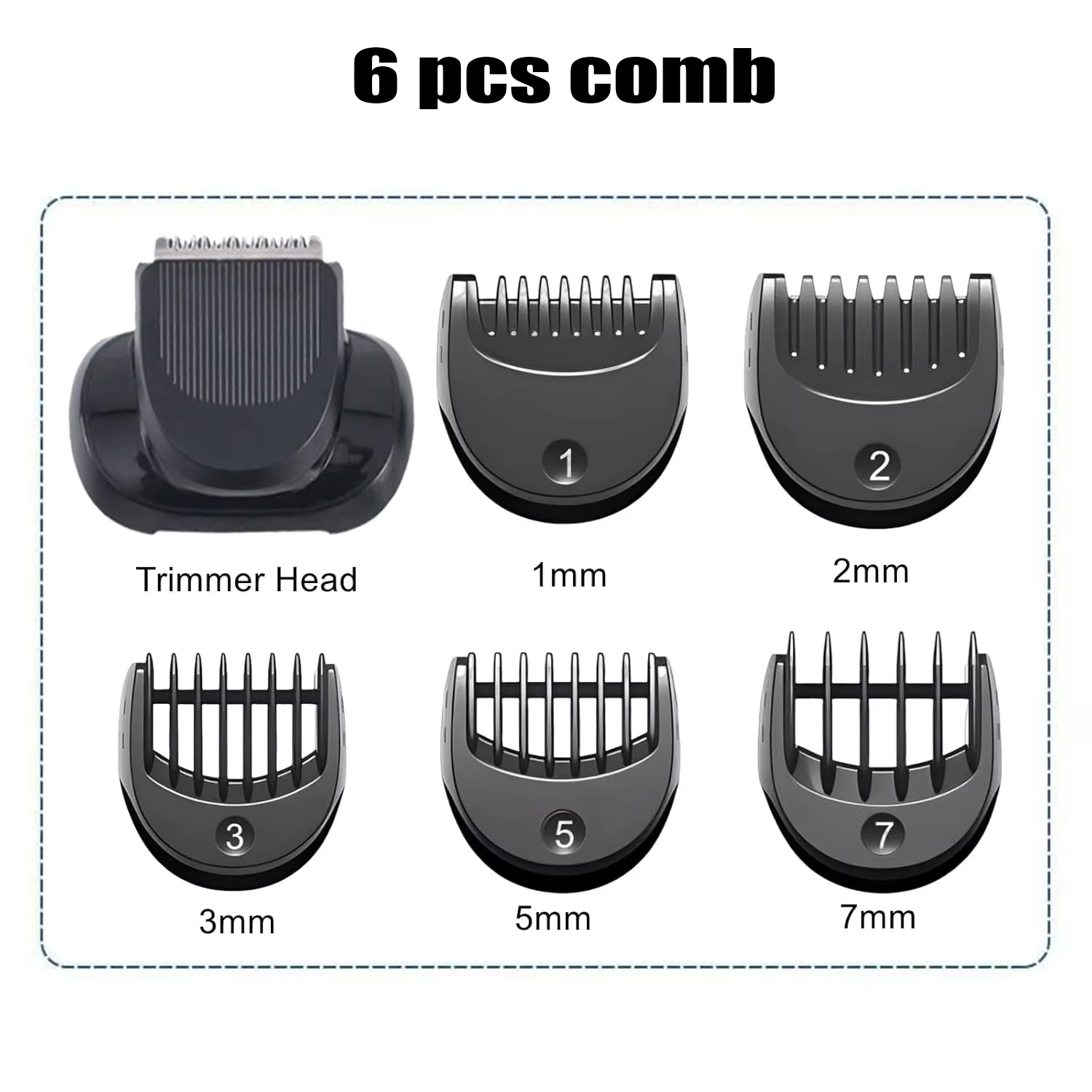 Accessoire de tondeuse à barbe compatible avec les peignes de guidage Braun Series 5, 6 et 7 pour 51