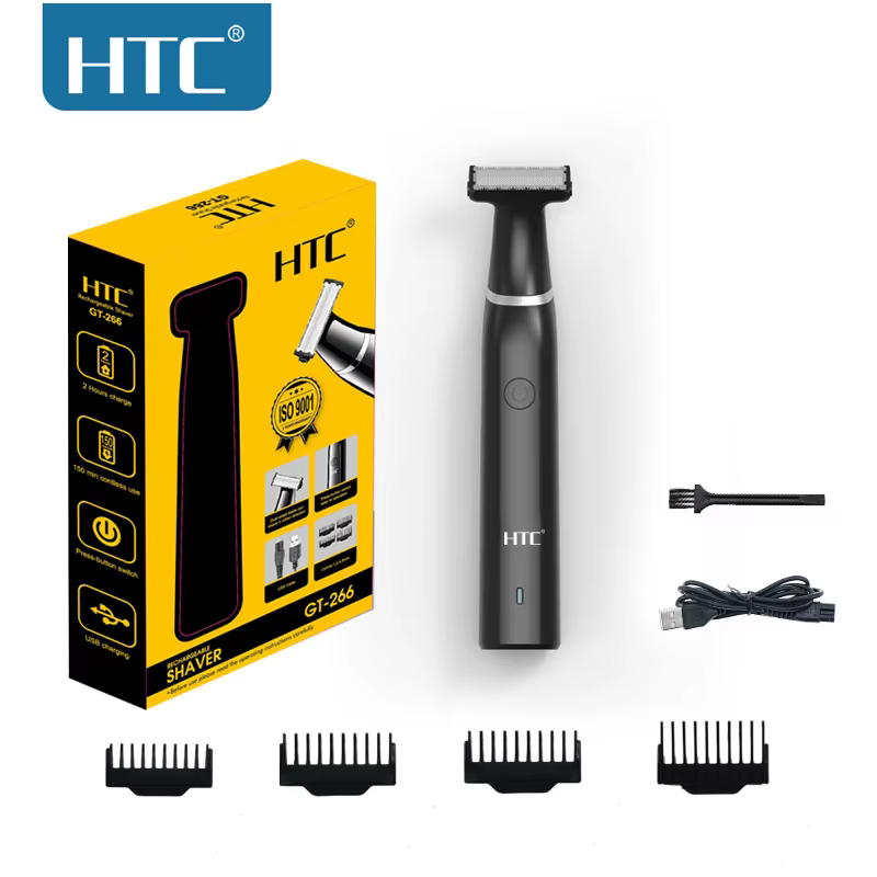 HTC hommes électrique aine tondeuse pubienne tondeuse corps toilettage tondeuse pour hommes Bikini é