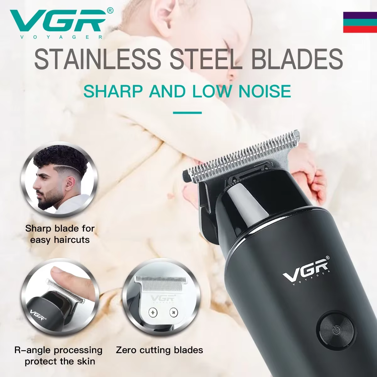 VgazHair Machine De Coupe Électrique Tondeuse À Cheveux Professionnel Barbe Tondeuse À Cheveux Visag
