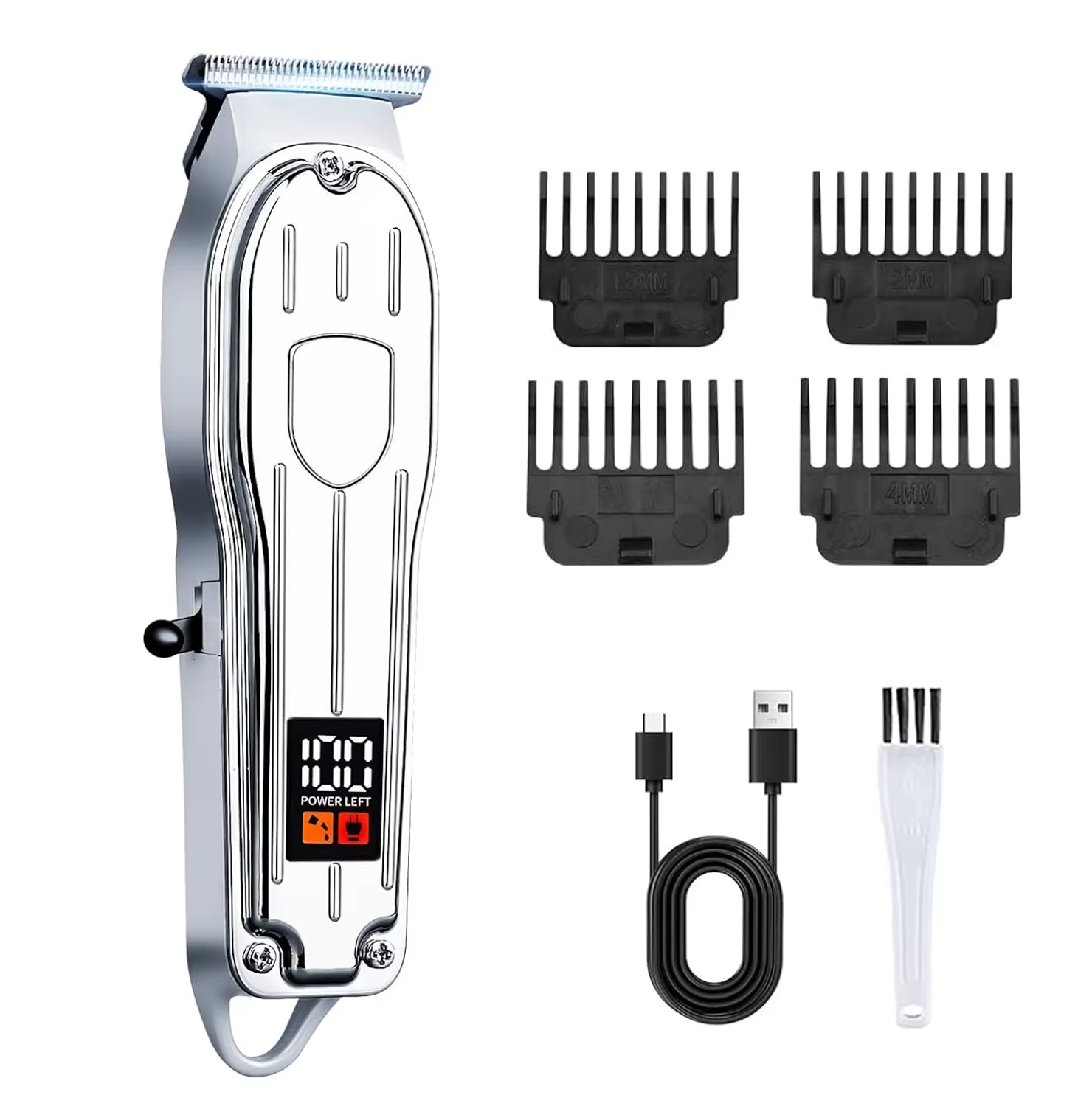 Tondeuse à cheveux et à barbe pour hommes, ensemble de tondeuses électriques professionnelles sans f