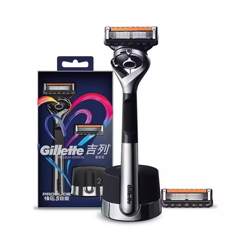 Gillette Razor Fusion 5 ProGlide rasoir avec 1 support magnétique 1 poignée 2/4/5 tête de rasoir de