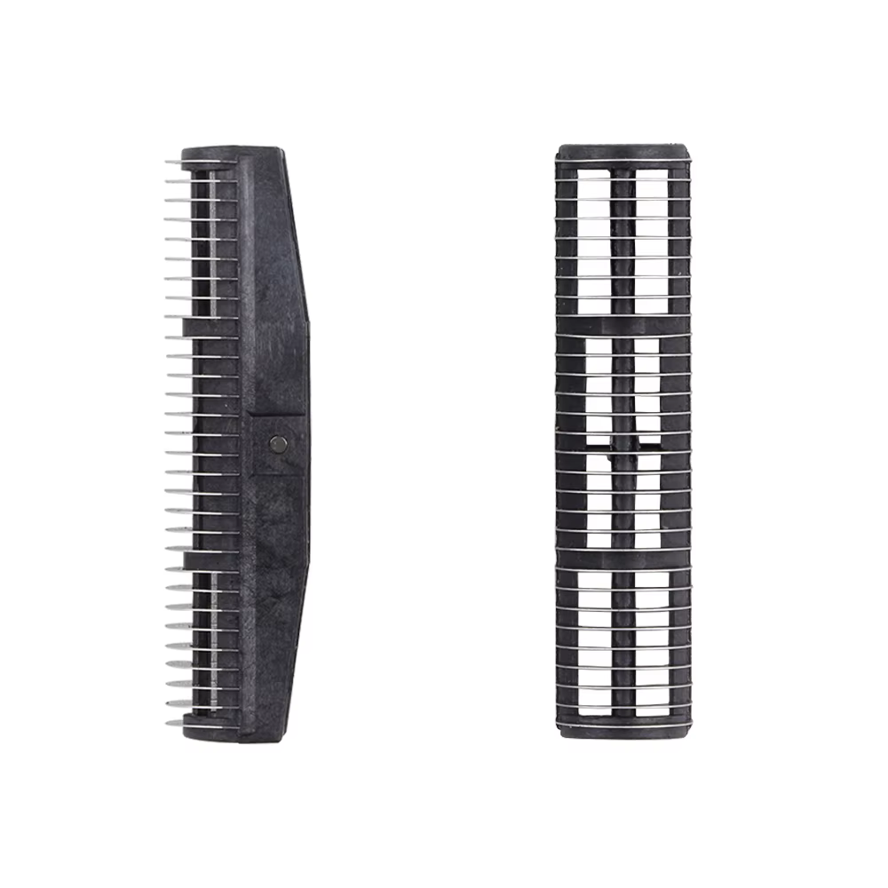 Rasoir professionnel pour barbier, Double couvercle de tête en aluminium de remplacement et ensemble