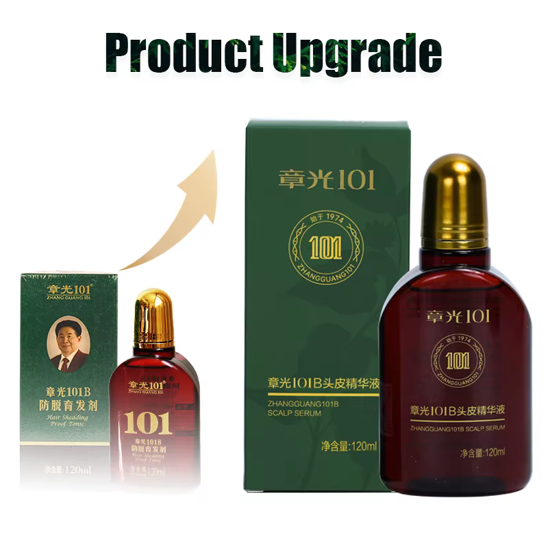 Zhangguang – sérum pour cuir chevelu 101B, 101M, 120ML, puissant traitement Anti-perte de cheveux, t