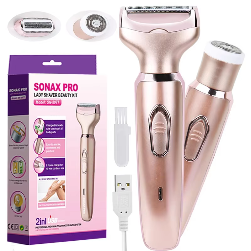 Tondeuse à cheveux intime 2 en 1, épilation de l'aine féminine, épilateur pour femmes, rasoir secrèt