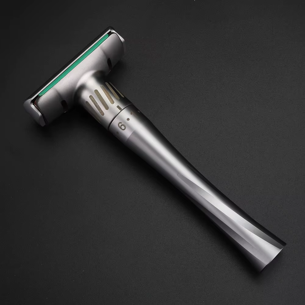 XUANFENG-Rasoir à lame double face en alliage de zinc pour homme, couteau à main traditionnel, boîte