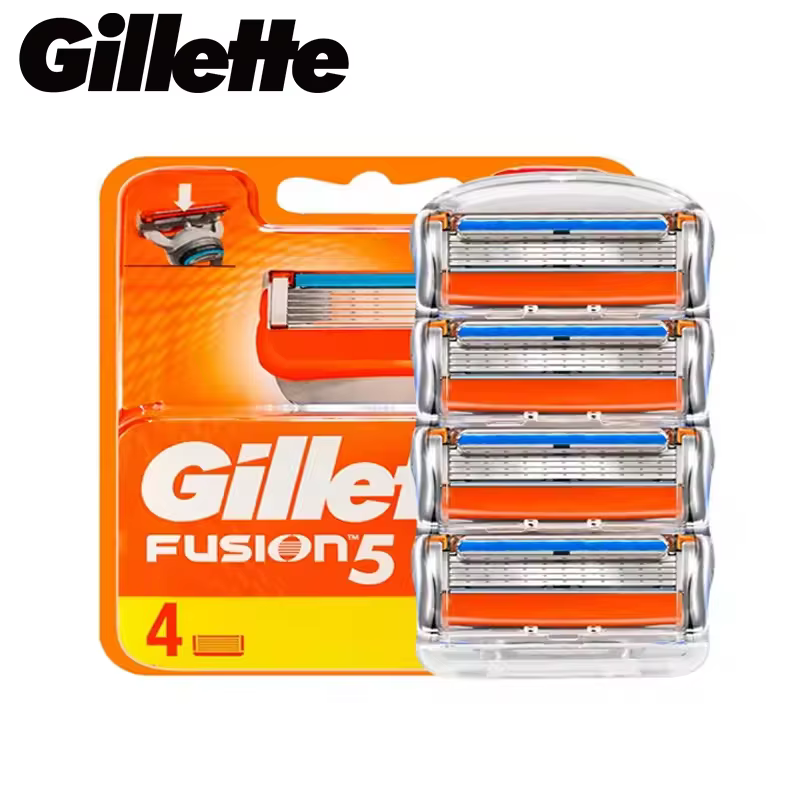 4/8/12 Lames de rasoir Gillette Fusion 5 pour hommes, 5 couches, tête de rasage manuelle de sécurité