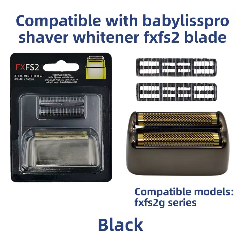 Tête de rasoir de rechange en acier inoxydable double, lame de précision, pour rasoir Babyliss FXFS2
