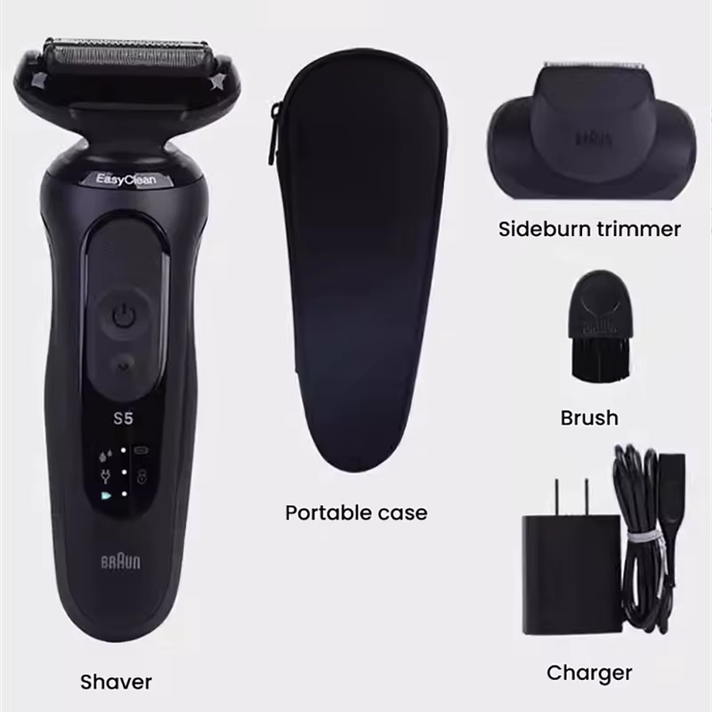 Braun 52-N1200s rasoir électrique tête flottante rasage humide et sec charge rapide sélection d'éner