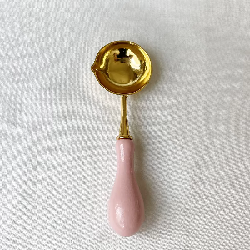 Cuillère d'avertissement en plastique avec poignée anti-brûlure, laque d'avertissement pour sceaux, 
