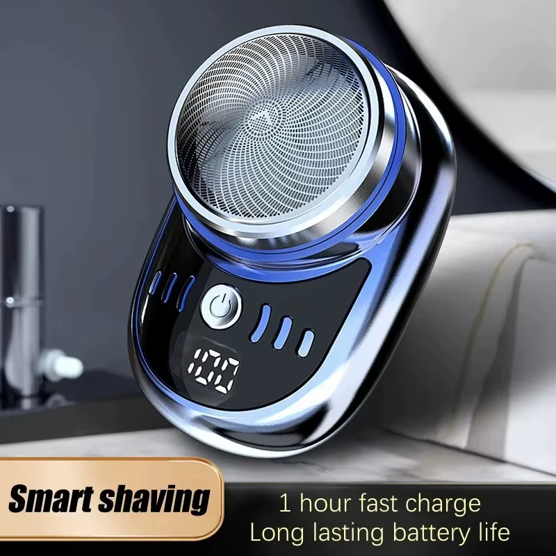 Mini rasoir électrique de voyage pour hommes, format de poche, rechargeable par micro USB, portable,