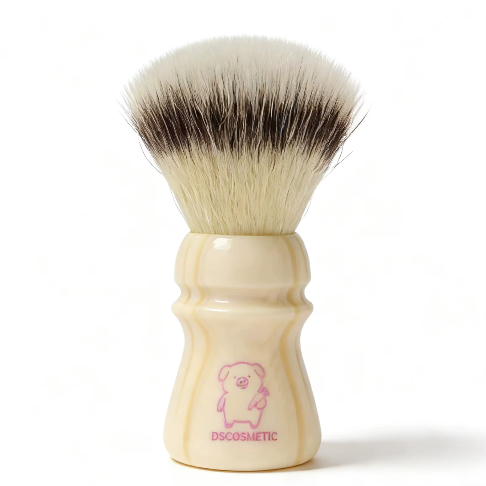 Dscosmetic Pink Piggy CN6 poils synthétiques avec manche en résine pour le rasage humide des hommes