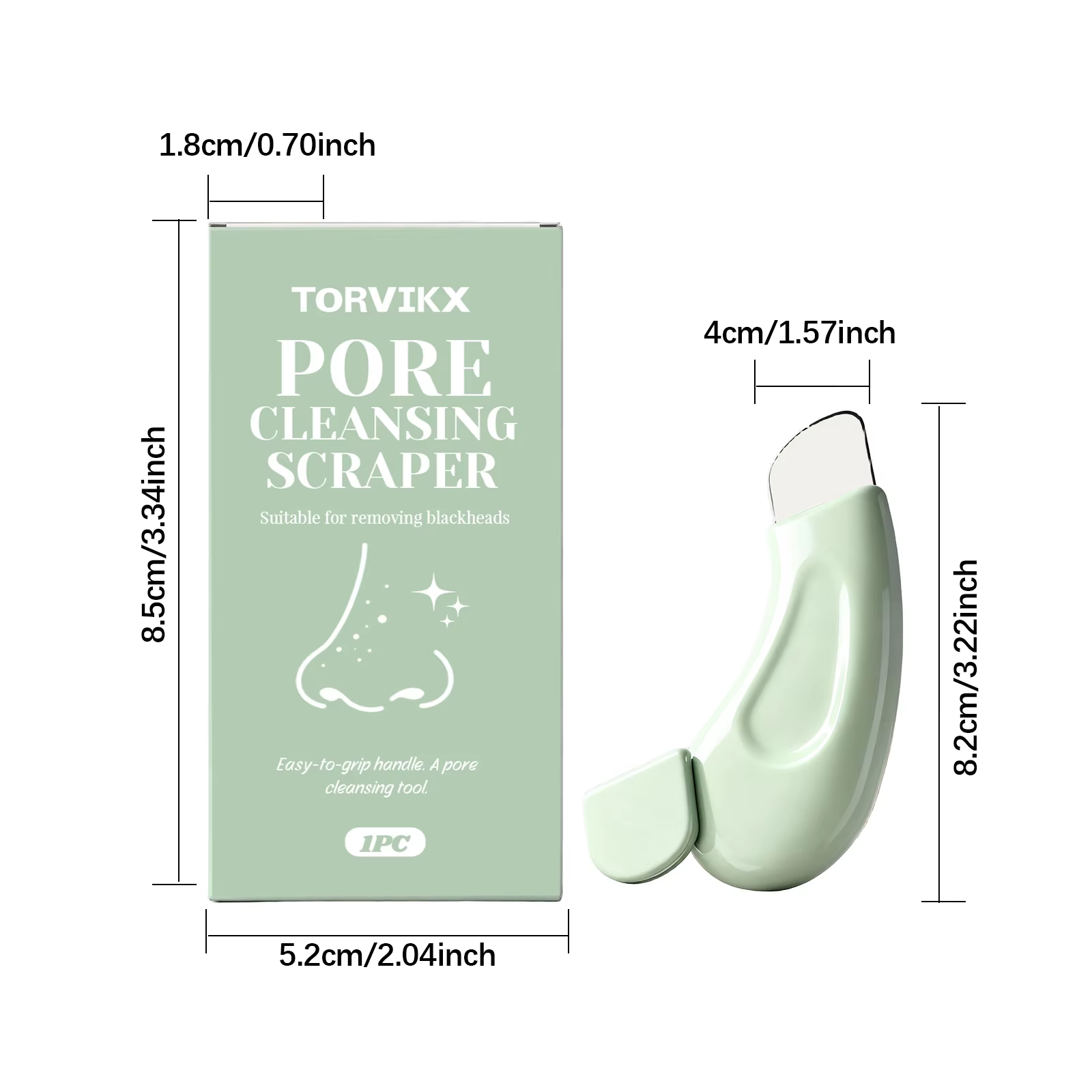 Spatule professionnelle pour le visage, pour un nettoyage en profondeur des pores et l'élimination d