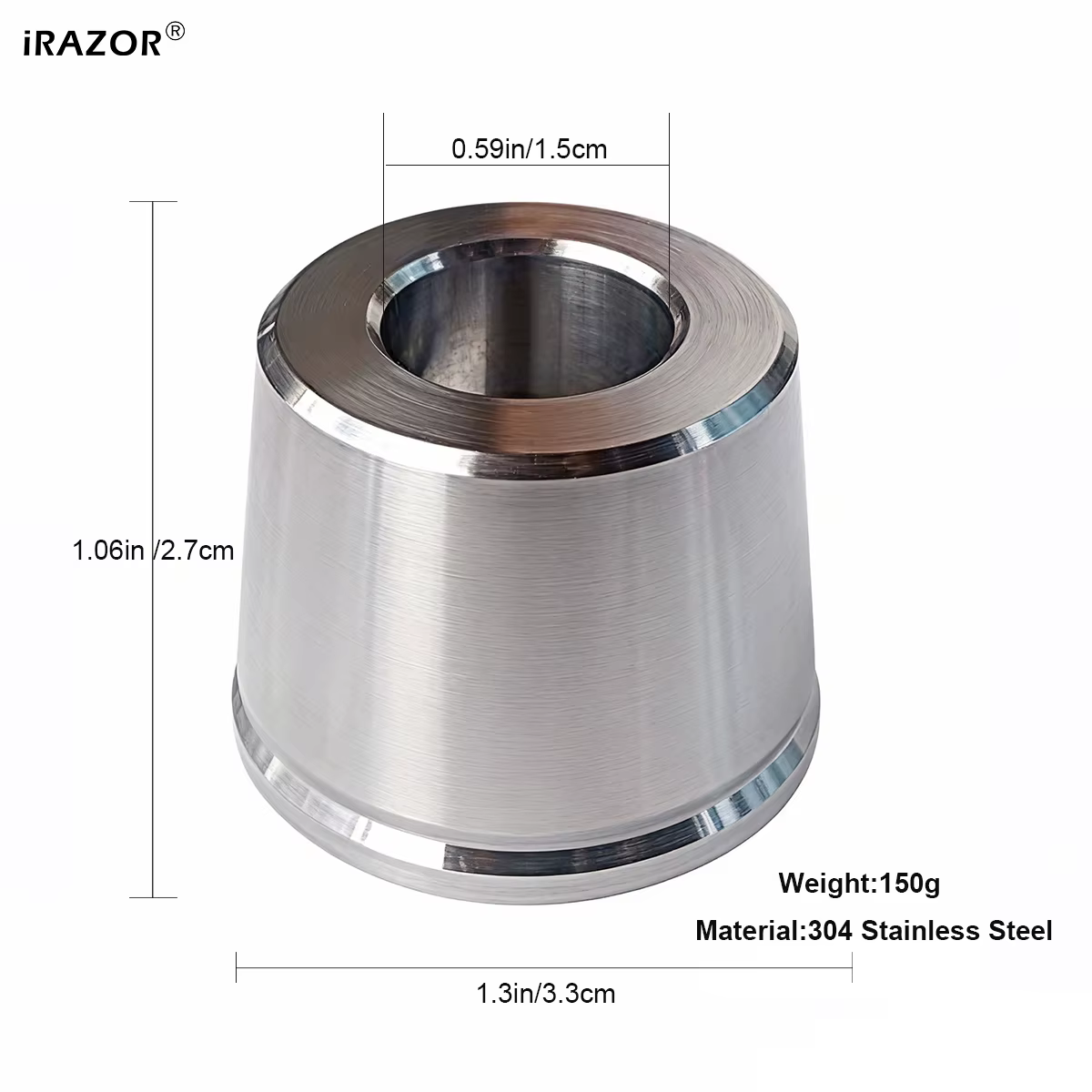 Base de rasoir de sécurité IRAZOR, support de rasoir en acier robuste et Durable 304 en acier inoxyd
