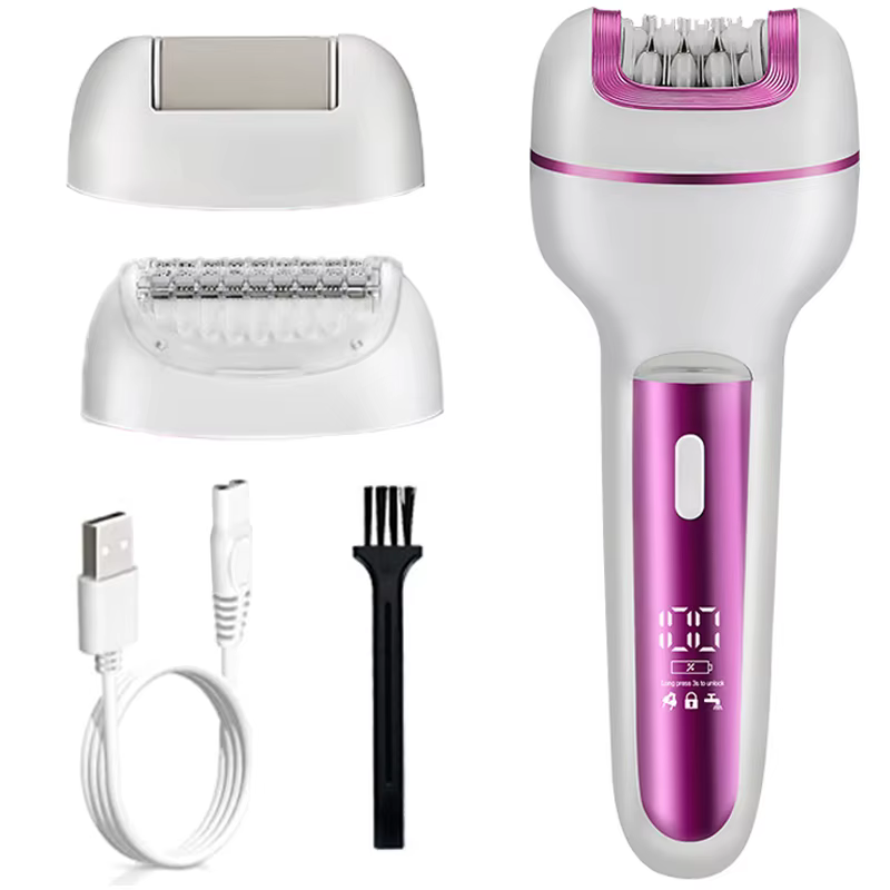 Épilateur électrique 3 en 1 Rechargeable pour femmes, pour le visage et le corps, épilation féminine