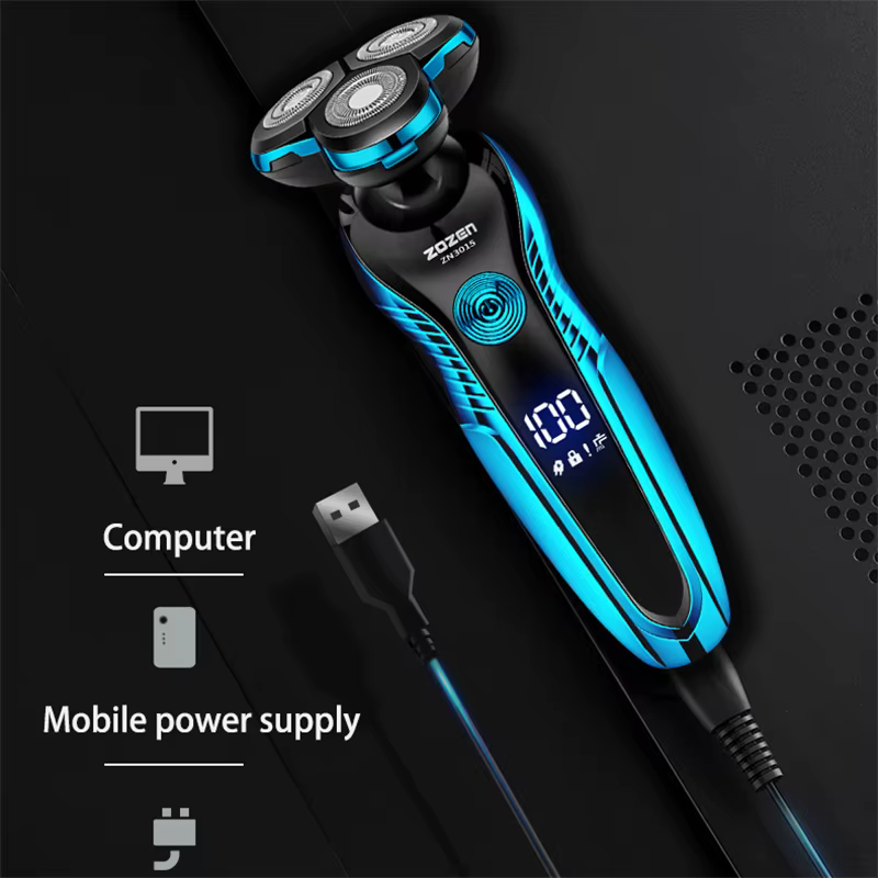 ZOZEN rasoir électrique rasoir électrique lavable Rechargeable corps tondeuse à cheveux Machine à ra