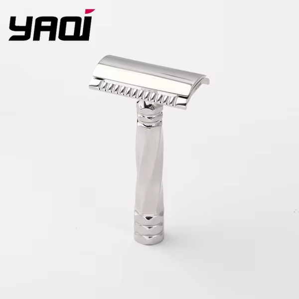 Nouveauté 2026 ! Rasoir de sécurité YAQI Cerberus en acier inoxydable - Lame de 0,65 mm, hypoallergé