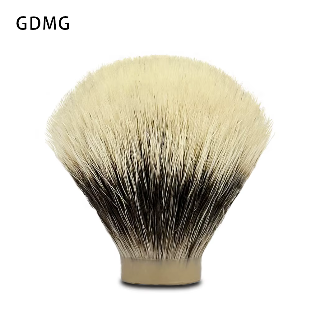 GDMG-Brosse de rasage SHD, deux bandes fines, le meilleur nœud de cheveux de blaireau, support de ba