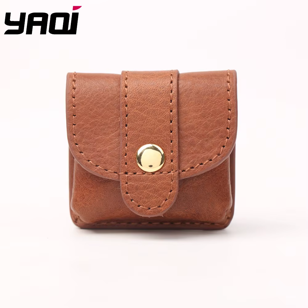 Rasoir de voyage Yaqi avec étui en cuir pour hommes