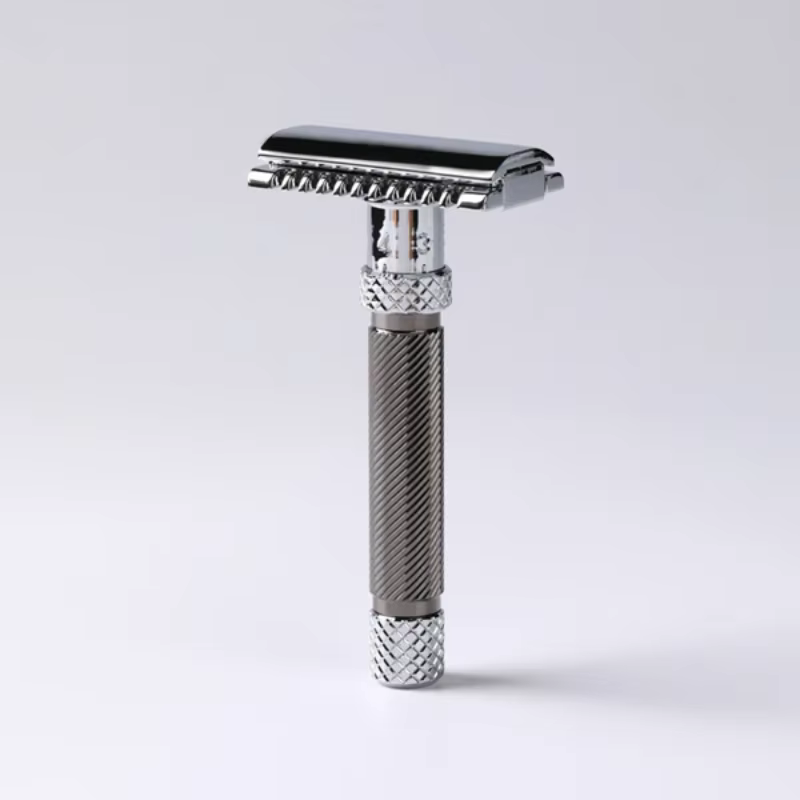 Nouveauté 2026 ! Rasoir de sécurité pour homme Yaqi THE FINAL CUT OC réglable, couleur Gunmetal
