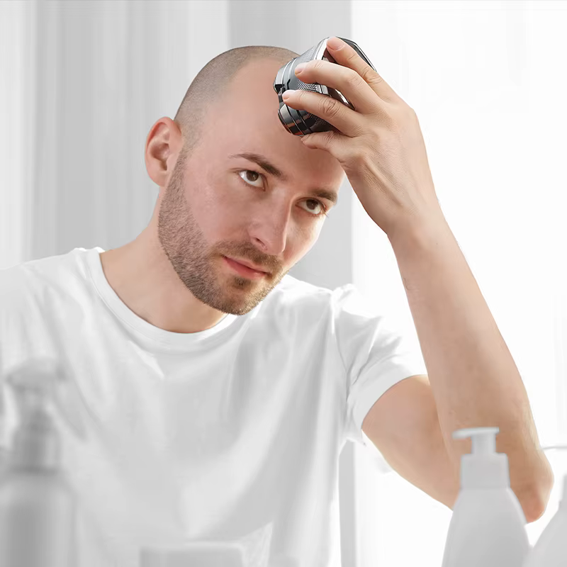 Rasoirs électriques pour hommes chauve, rasoir magnétique 6D, tondeuse à cheveux, Rechargeable par U