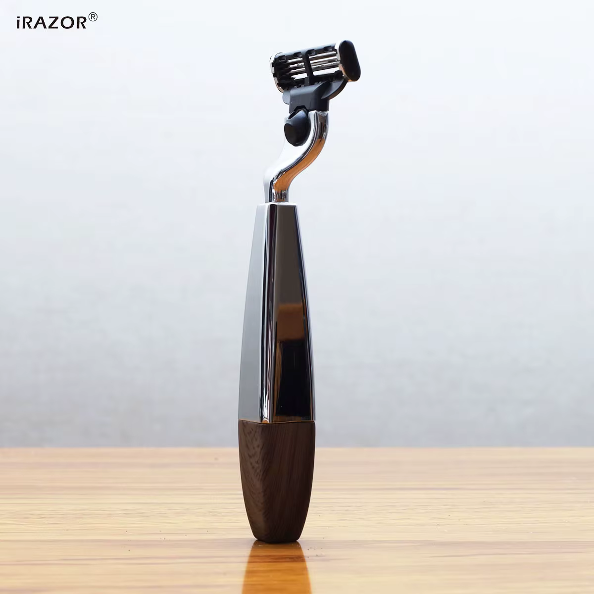 iRAZOR Kit de rasage humide professionnel pour hommes Mach 3 rasoir blaireau brosse à cheveux suppor
