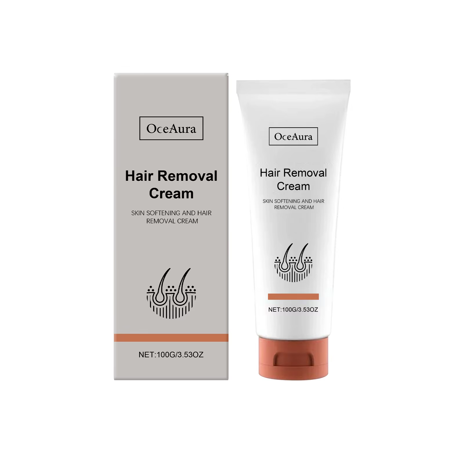 Crème dépilatoire indolore pour zones intimes, aisselles, jambes, bras – Nettoyage doux des poils, i