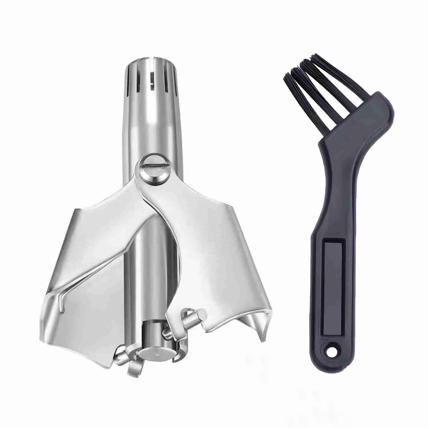 Tondeuse à poils de nez pour hommes, rasoir manuel en acier inoxydable, adapté aux poils de nez, lav