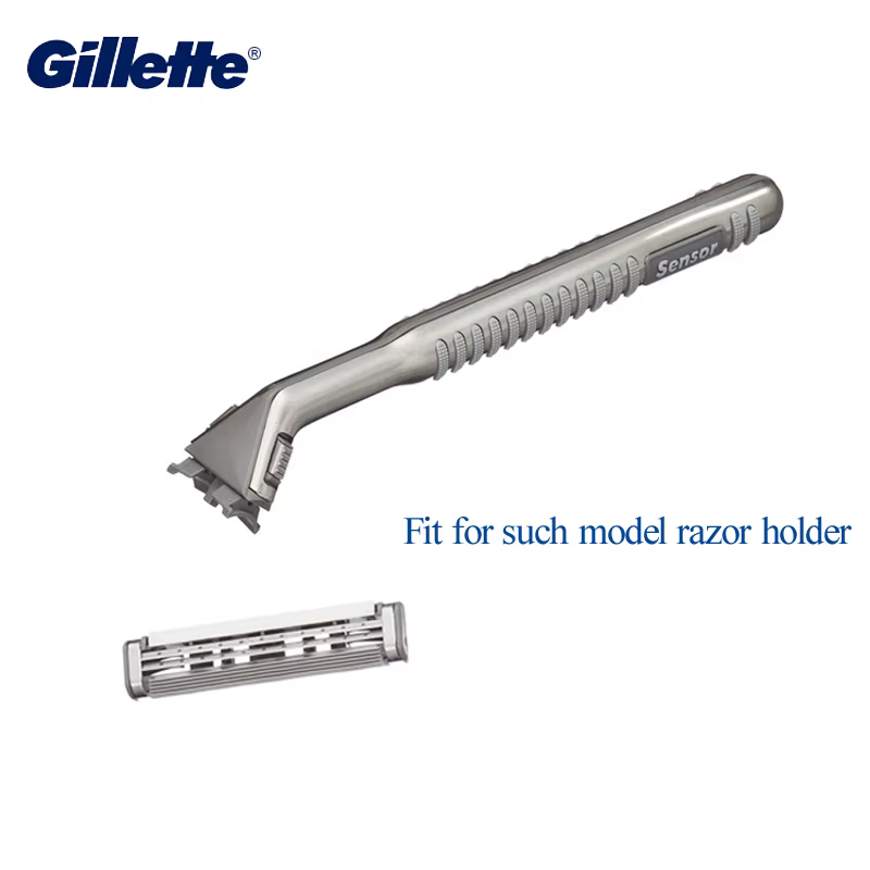 Gillette Sensor Excel lame de rasoir pour hommes remplacer les têtes rasage de barbe lames de rasoir