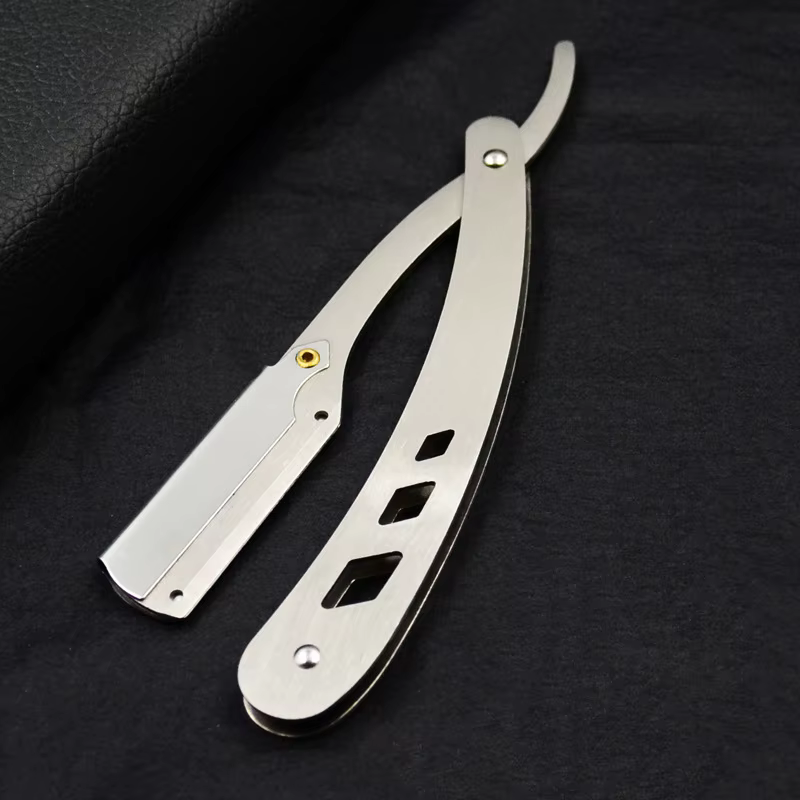 Couteau de rasage pliable pour hommes, outil d'épilation unisexe, couteau à sourcils (lames non incl