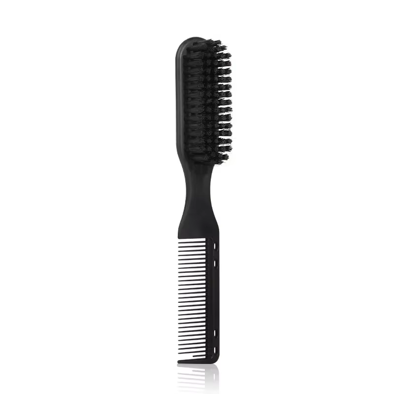 Matériau des poils de sanglier, brosse à barbe à double usage, ensemble de rasage, salon de coiffure