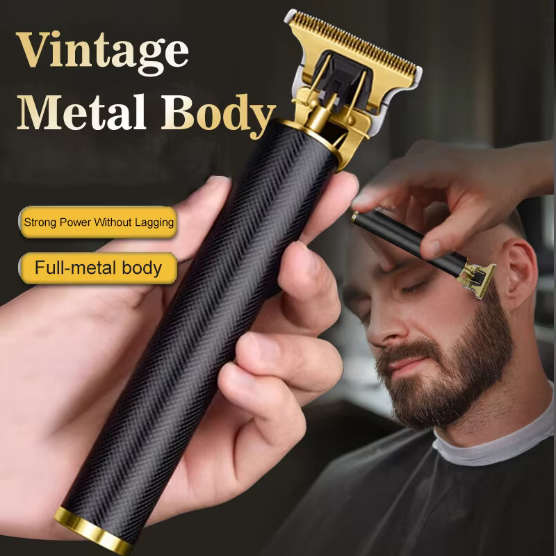 Tondeuse à cheveux électrique T9 à chargement rapide USB, rasoir de barbier Vintage, tondeuse à chev