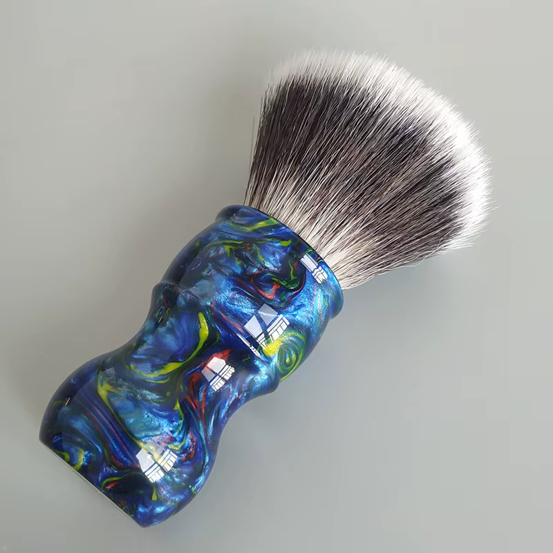 Dscosmetic Blue Galla.com G7-Brosse de rasage à cheveux synthétiques, douce et bonne colonne vertébr