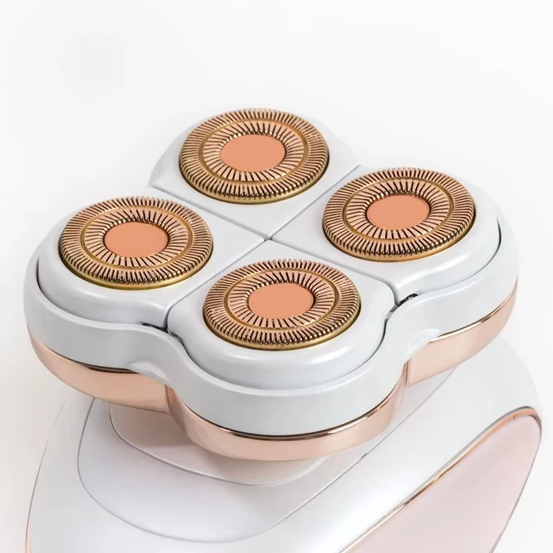 Épilateur électrique indolore pour femmes, rasoir étanche à quatre têtes, sans douleur