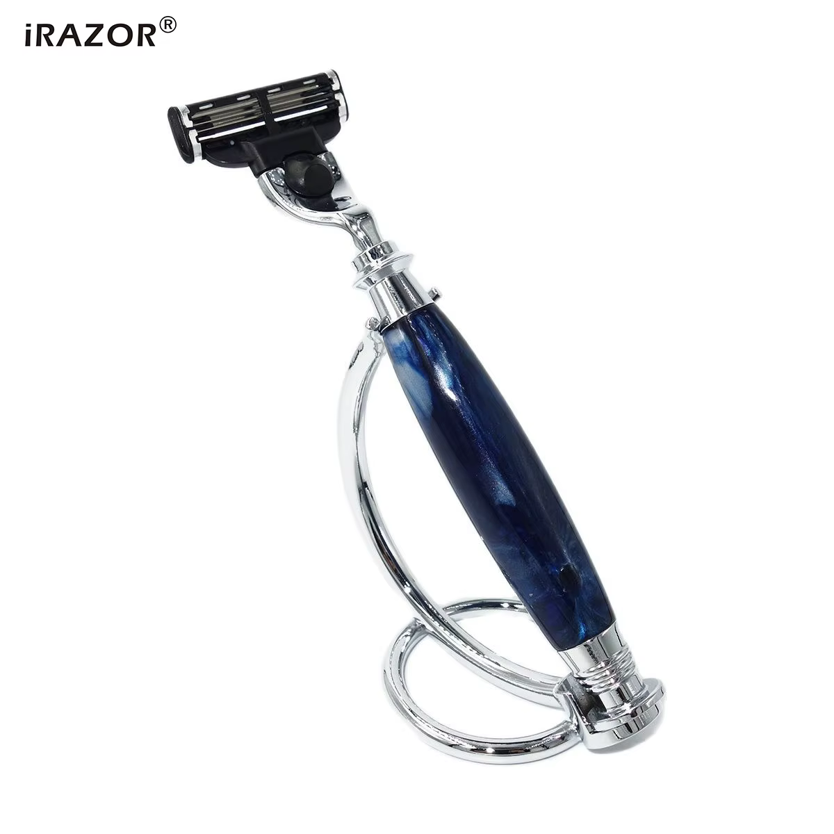 iRAZOR Mach 3 rasoir de sécurité manuel pour hommes Compatible avec la marque universelle 3 couches