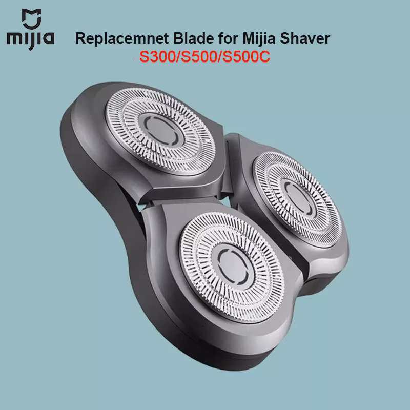 Lame de rechange originale Mijia pour rasoir électrique Mijia S300 S500 S500C, lames en acier, tête 