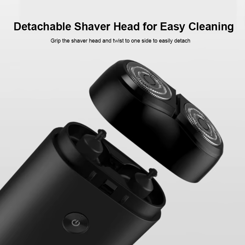 Rasoir électrique portable XIAOMI Mijia S100 pour hommes - Mini tondeuse à barbe de voyage rechargea