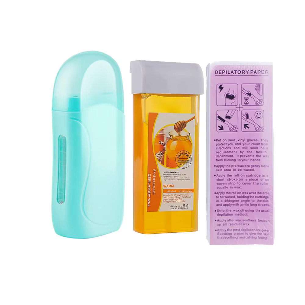 Bandes chauffantes pour épilation à la cire 3 en 1, Kit de bandes chauffantes pour épilation avec Ma