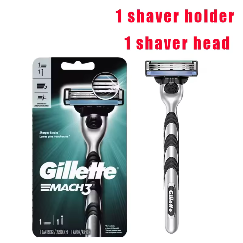 Rasoir Gillette, rasoir Gillette, rasoir Gillette Mach3 pour hommes, matériau en acier inoxydable, e