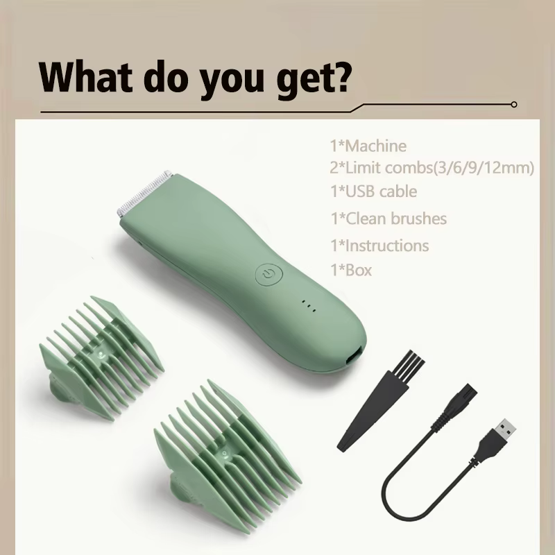Tondeuse corporelle pour hommes barbe visage, cheveux, corps et tondeuse à cheveux intime rasoir cor
