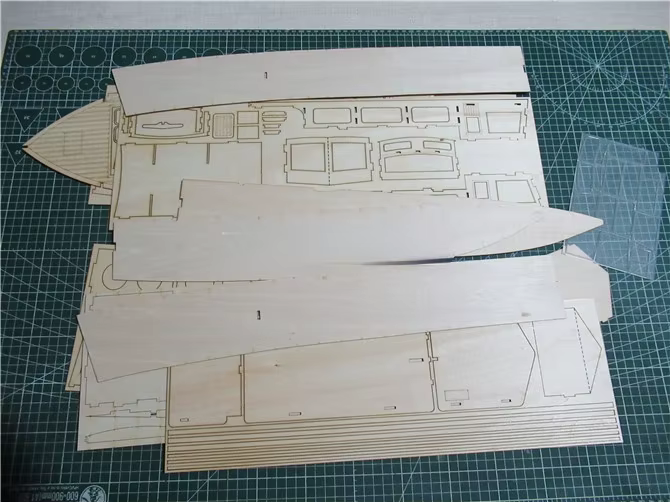 Kit de maquette de bateau en bois, petit bateau de patrouille, assemblé à la main, télécommande élec