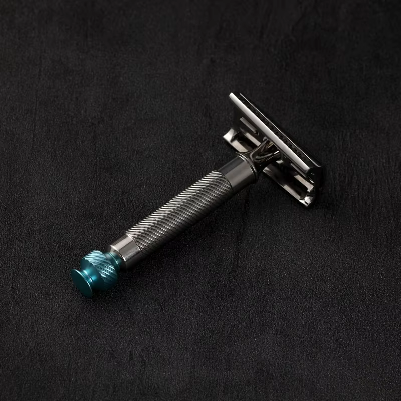 Yaqi Slant 37 acier inoxydable léger 1.00mm lame écart rasoir de sécurité pour hommes 73MM longueur