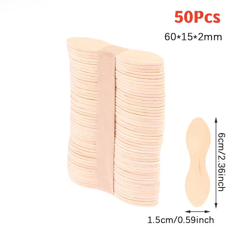 Spatule en bois pour épilation du corps pour femme, bâtonnets de poulet, avertisseur d'épilation, ki