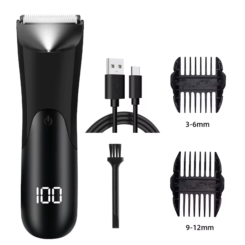 Tondeuse à cheveux pour hommes, tondeuse à boules électrique, comprend 2 accessoires de protection, 