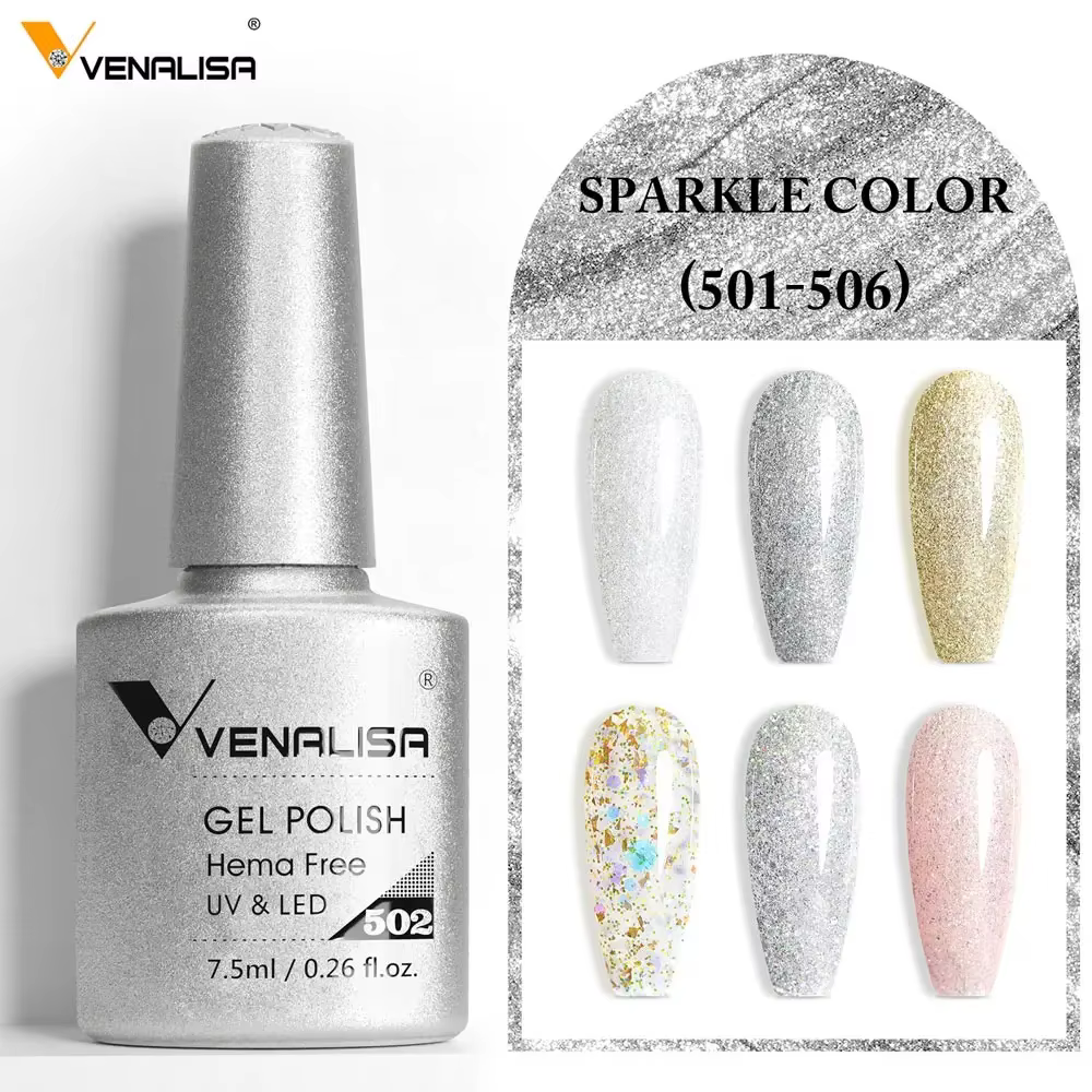 Venalisa VIP5 TPO gratuit gelée rose nue Collection vernis à ongles paillettes magnifique tremper UV