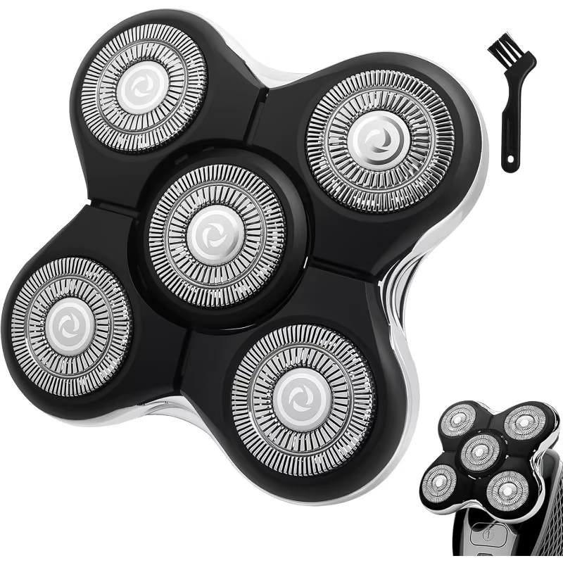 Têtes de rechange pour rasoir à 5 lames compatibles avec Remington RX5/XR7000/XR1500, lavables pour